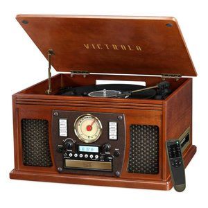 Victrola Navigator 8-in-1 Classic Bluetooth Record Player with USB Encoding
